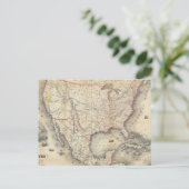 Postale Carte Des États-Unis (Debout devant)