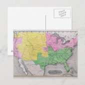 Postale Carte des États-Unis (Devant / Derrière)