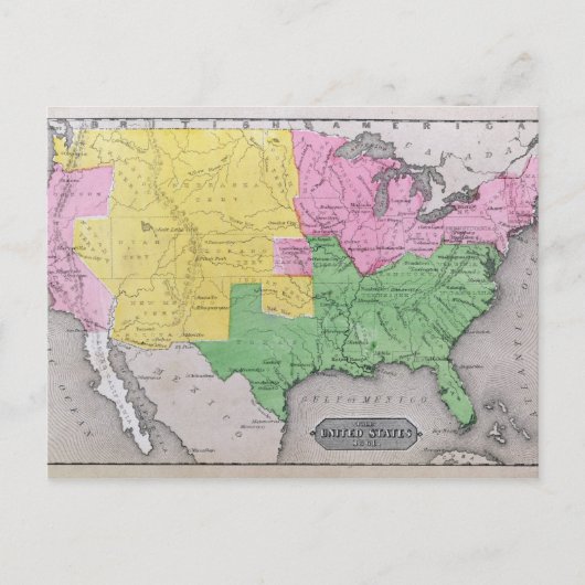 Postale Carte des États-Unis (Devant)