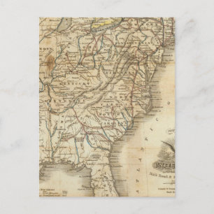 Postale Carte Des États-Unis 3