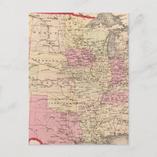 Postale Carte des États-Unis 5 (Devant)