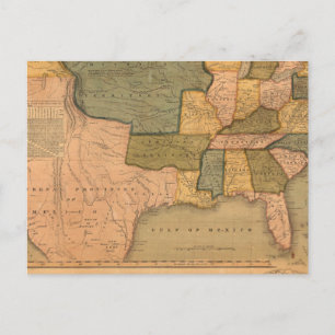Postale Carte des États-Unis avec George Washington