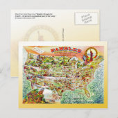 Postale Carte des États-Unis c1890 (Devant / Derrière)