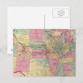 Postale Carte des États-Unis et des territoires (Devant / Derrière)