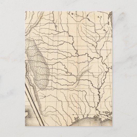 Postale Carte des États-Unis et du Texas (Devant)