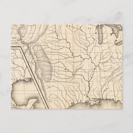 Postale Carte des États-Unis et du Texas (Devant)