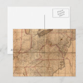Postale Carte des Etats-Unis par le junior d'Abraham (Devant / Derrière)