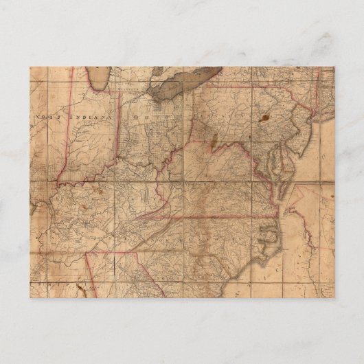 Postale Carte des Etats-Unis par le junior d'Abraham (Devant)