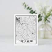 Postale Carte des Finger Lakes (Debout devant)