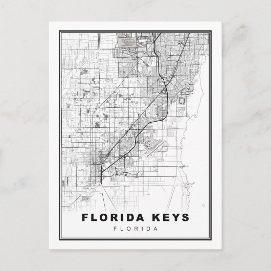Postale Carte des Florida Keys (Devant)