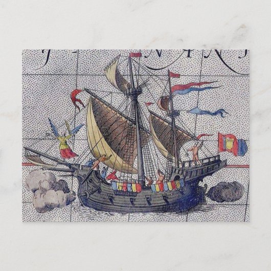 Postale Carte des grands navires de l'océan Pacifique (Devant)