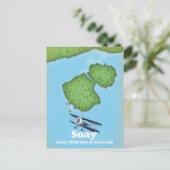 Postale Carte des Hébrides intérieures Soay d'Écosse (Debout devant)