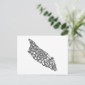 Postale Carte des îles Aruba (Debout devant)