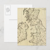 Postale Carte des îles britanniques (Devant / Derrière)