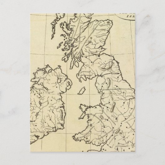 Postale Carte des îles britanniques (Devant)