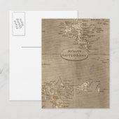 Postale Carte des îles britanniques éloignées par Arrowsmi (Devant / Derrière)