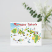 Postale Carte des îles hawaïennes (Debout devant)
