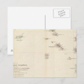 Postale Carte des îles Leeward (Devant / Derrière)