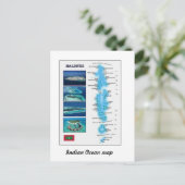 Postale Carte des Maldives (Debout devant)