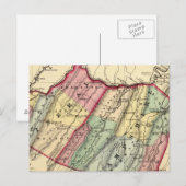 Postale Carte des Minéraux, comtés du Hampshire (Devant / Derrière)