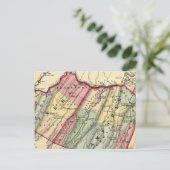 Postale Carte des Minéraux, comtés du Hampshire (Debout devant)