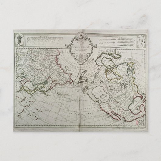 Postale Carte des Nouvelles Découvertes (Devant)