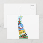 Postale Carte Des Parcs Nationaux De La Plage Maritime Du  (Devant / Derrière)