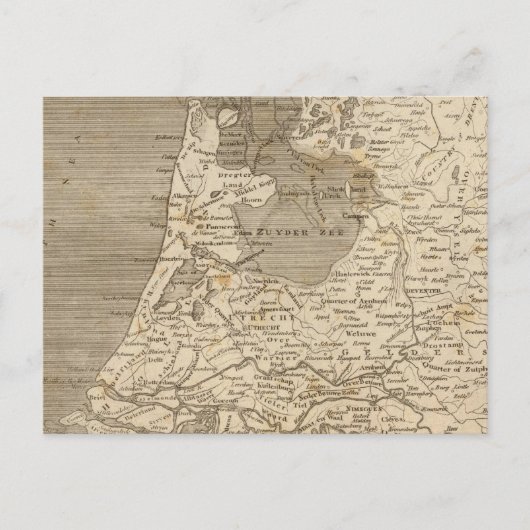 Postale Carte des Pays-Bas par Arrowsmith (Devant)