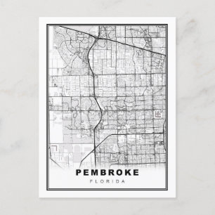 Postale Carte des pins de Pembroke