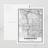 Postale Carte des pins de Pembroke (Devant / Derrière)