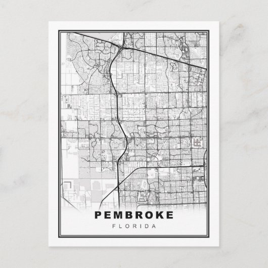 Postale Carte des pins de Pembroke (Devant)