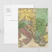 Postale Carte des provinces de l'Empire romain (Devant / Derrière)