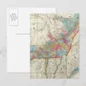 Postale Carte Des Provinces Du Canada (Devant / Derrière)