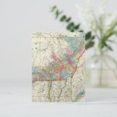 Postale Carte Des Provinces Du Canada (Debout devant)