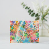 Postale Carte des rues de New York (Debout devant)