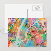 Postale Carte des rues de New York (Devant / Derrière)