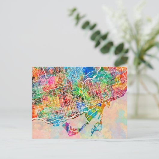 Postale Carte des rues de Toronto (Debout devant)