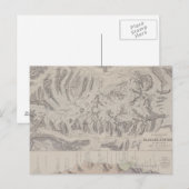 Postale Carte des systèmes glaciaires des Alpes (Devant / Derrière)