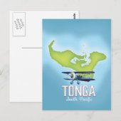 Postale Carte des Tonga (Devant / Derrière)