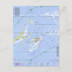 Postale Carte des tortugas sèches