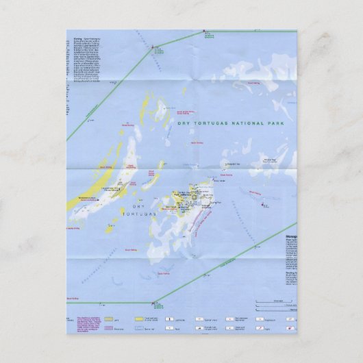 Postale Carte des tortugas sèches (Devant)