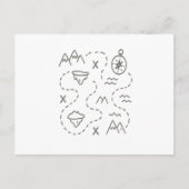 Postale Carte des trésors de Little Explorer (Devant)