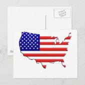 Postale carte des usa (Devant / Derrière)