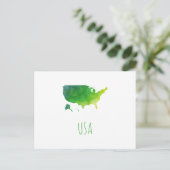 Postale Carte des USA (Debout devant)