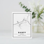 Postale Carte des villes de voyage de Banff Alberta (Debout devant)