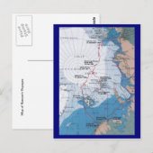 Postale Carte des voyages de Nansen (Devant / Derrière)