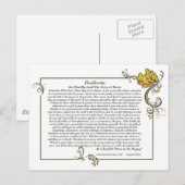 Postale Carte DESIDERATA par Max Ehrmann-Autumn Leaves (Devant / Derrière)