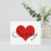 Postale Carte Désolé (Debout devant)