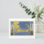 Postale Carte détaillée du Pèlerin (Debout devant)