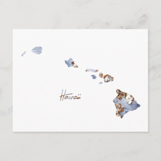 Postale Carte d'état Blue & Gold Hawaii (Devant)